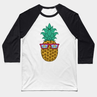 Pineapple summer Floral Baseball T-Shirt